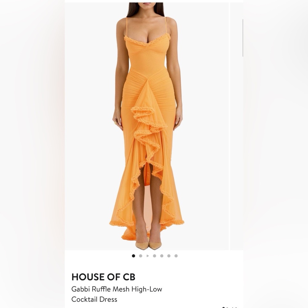 House of CB Gabbi Ruffle Mesh Dress